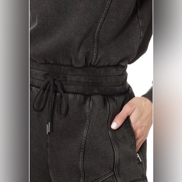 Free People FP Movement NWT Intercept Romper Black Washed Black Small - Picture 11 of 12